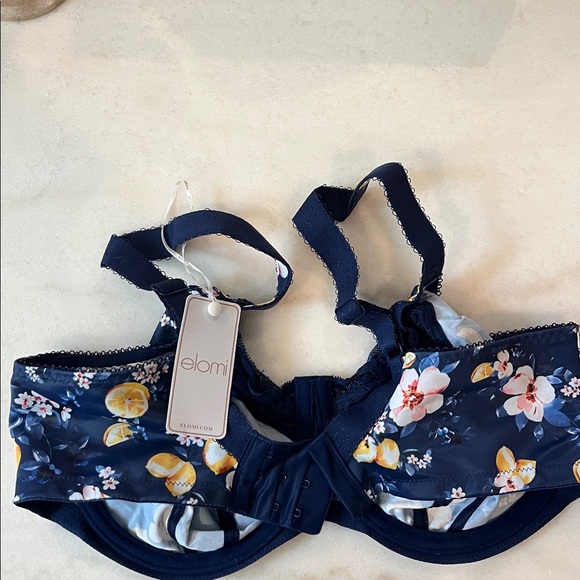 Elomi MORGAN Navy Floral Bra BRAND NEW SIZE 36 - Picture 5 of 5